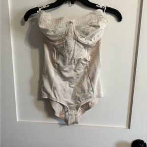 Elegant Cream Lace Bodysuit